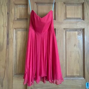 Red Strapless Sweetheart Dress